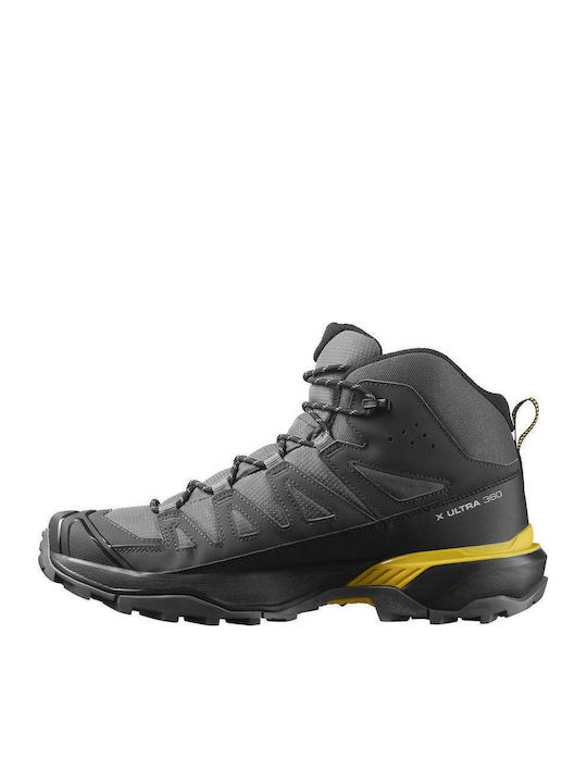 Salomon X Ultra 360 Mid Men's Gray Hiking Shoes Salomon X Ultra 360 Mid Men's Gray Hiking Shoes