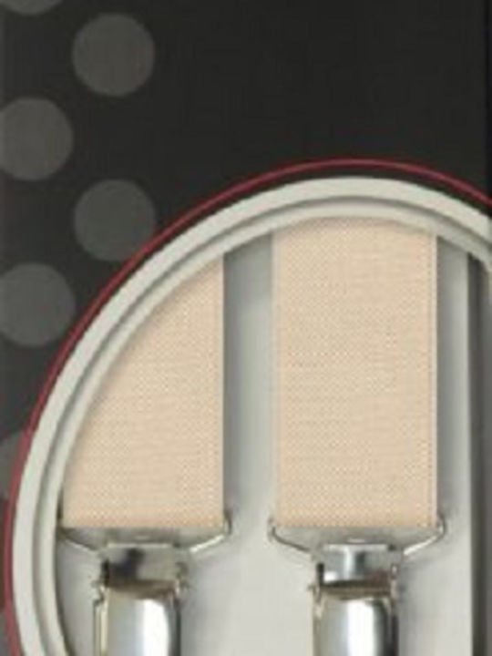 Victoria Monochrome Suspenders 2.5 Cm 62025 4 Clips Grey