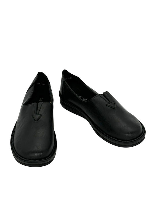 Women's Slip-On Leather Black