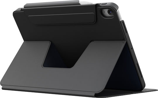 Uniq Rovus Snapmount Magnetic 360 Flip Cover Rotating Durable Blacη (iPad Air 11 (M2/M3), iPad Air 10.9)