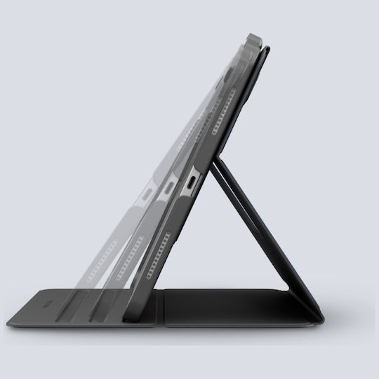 Uniq Rovus Snapmount Magnetic 360 Klappdeckel Drehbar Robust Schware (iPad Air 13" M2/M3 (2024/2025))
