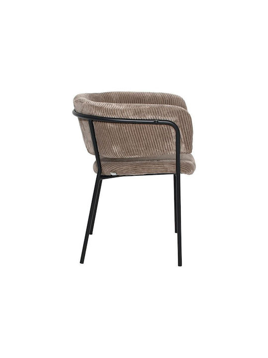 FL3042 Dining Room Fabric Chair Coffee 59x57x75cm 2pcs
