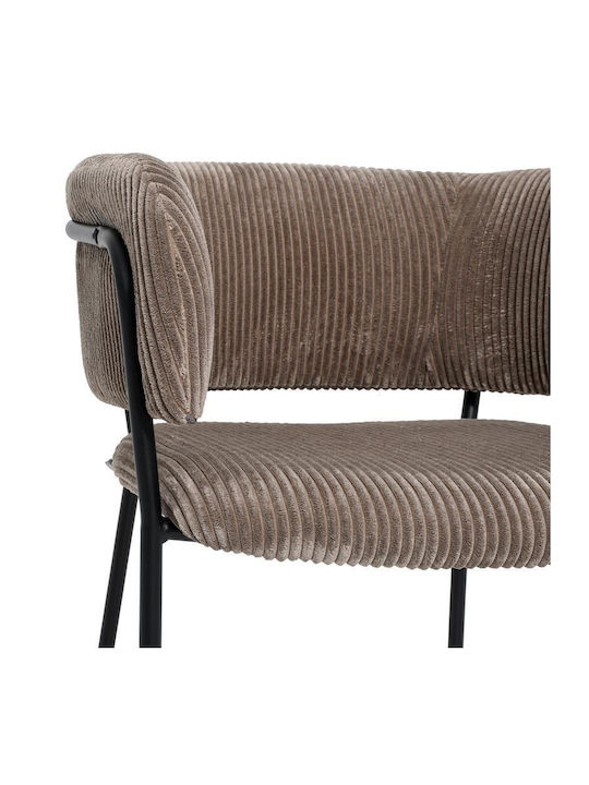FL3042 Dining Room Fabric Chair Coffee 59x57x75cm 2pcs