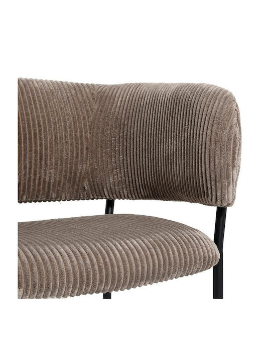 FL3042 Dining Room Fabric Chair Coffee 59x57x75cm 2pcs