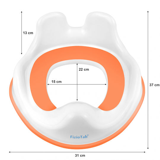 Kleinkinder-Toilettensitz mit Griffen Orange