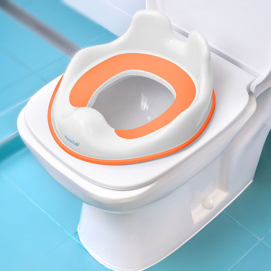 Kleinkinder-Toilettensitz mit Griffen Orange