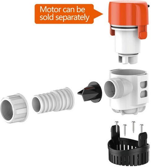 Seaflo Bilge Pump Non-Return 600-1100gph 19-29mm 12-24v