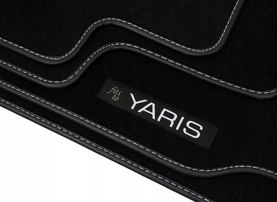 Me Premium Σετ Μπροστινά και Πίσω Πατάκια 4τμχ για Toyota Yaris 2012 Μαύρα