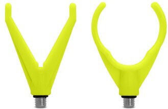 Delphin Holdset Rod Holder Set Fluorescent Yellow Front Back U V