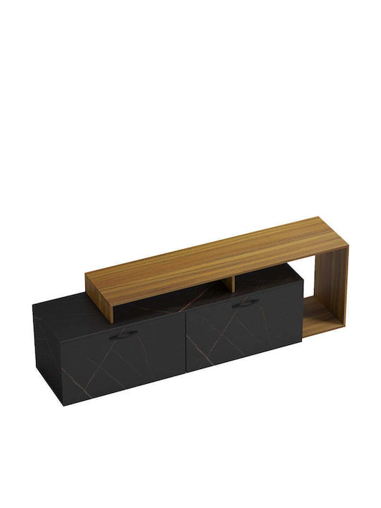 TV-Ständer Tobler Karydi-Schwarz Marmor M170xT40xH53cm