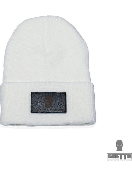 Earflap Unisex Beanie Knitted in Black color