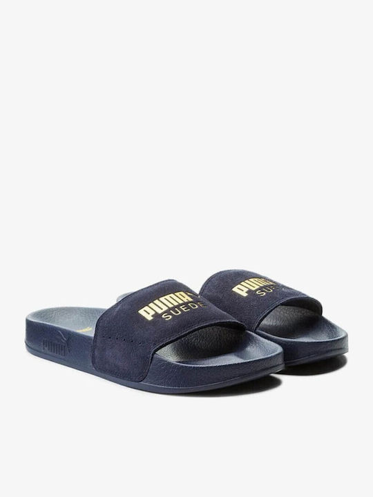 Leadcat Suede Herren Slides Blau