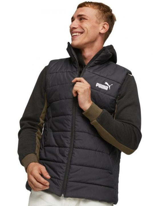 Essentials Sleeveless Jacket Puffer Waterproof and Windproof Black