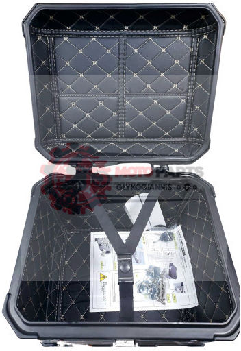 AX065 Bagaj Motocicletă Aluminiu 65lt Neagră