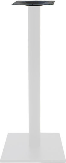 Pakketo Metallic Table Stand White-Black 40x40x94cm 3 Pieces