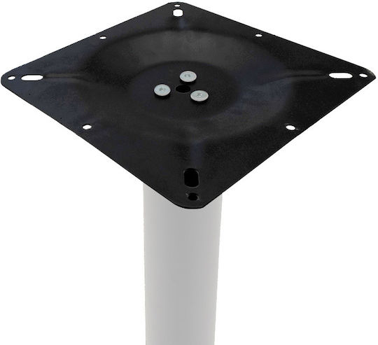Pakketo Metallic Table Stand White-Black 40x40x94cm 3 Pieces