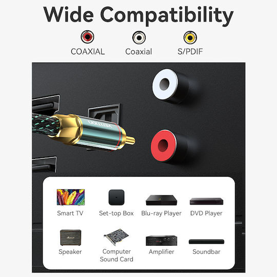 Vention Audio Digital Coaxial RCA Cable 2.0m Bctgh