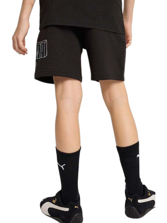 Sportliche Kinder-Shorts/Bermudas Essentials Schwarz