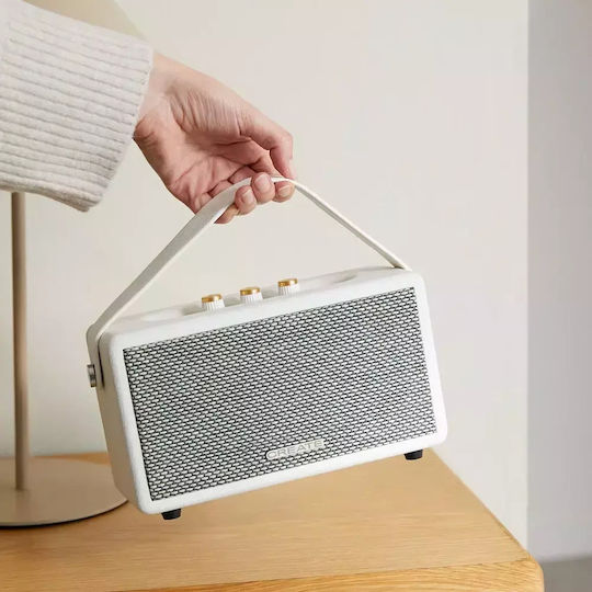 Create Boxă Bluetooth 40W cu Durată de Baterie până la 5 ore Bej