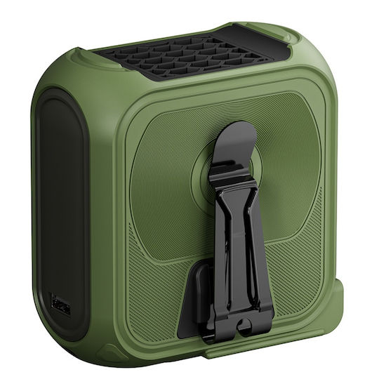 Ventilator Turbo Portabil Z13 5 Viteze 10000mah Încărcare Rapidă Suport Metalic Lanternă Bancă De Alimentare Verde