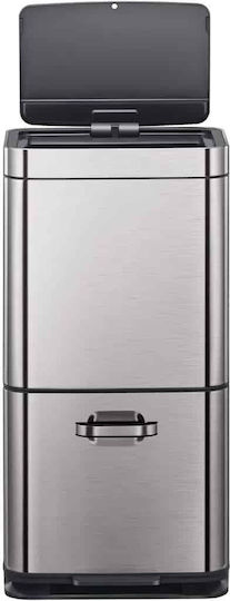 Eko Eko Recycling Mülleimer aus Inox mit Sensor Grau 60lt