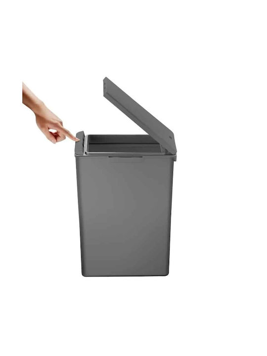 Eko Waste Bin Waste Plastic with Photocell Gray 20lt 1pcs