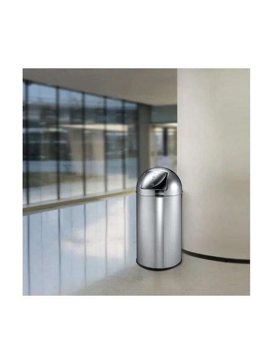 Eko Waste Bin Waste made of Stainless Steel Silver 40lt 1pcs
