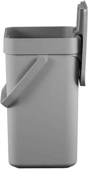 Eko Eko Puro II Waste Bin for Cabinet Plastic with Oscillating Lid Grey 7L