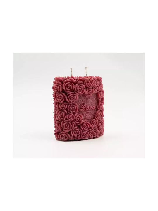 Leather Creations XK Aromatisches Kerze aus Soja mit Parfüm Vanille Sandelholz