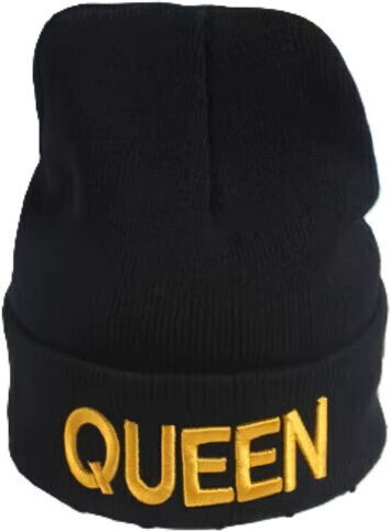 Beanie Unisex Beanie Gestrickt in Schwarz Farbe