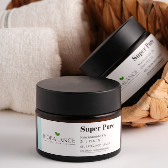 Alpaya Dermaceuticals Super Pure Niacinamidă 5% + Zinc PCA 1% Light Crema de față controlantă împotriva acneei cu niacinamidă 50ml