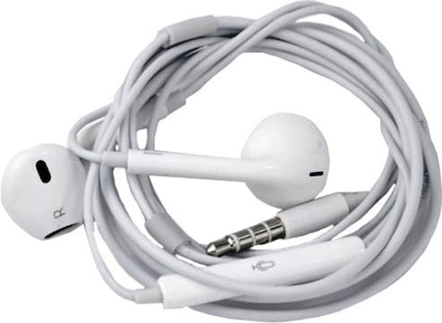 Căști In-ear Microfon Jack 3.5 Mm Conexiune Sunet Clar Bass Puternic Design Ergonomic Confortabil Control Integrat Apeluri Muzică Alb