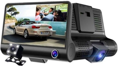 Full Hd Car Dvr Camera Foxmag24 Front Rear Interior 4 Inch Display G Sensor 170 Degrees