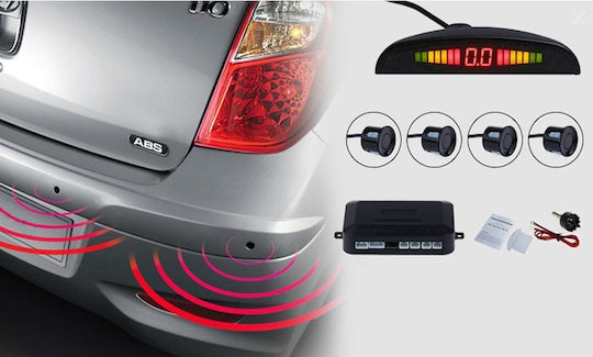 Senzori de Parcare 4 Senzori Ultrasonici Afișaj Tip LED Indicator Digital de Distanță