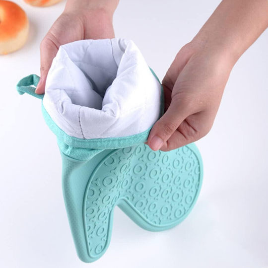 Oven Mitt Silicone Pink 1pcs