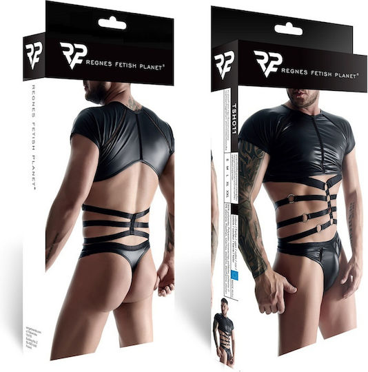 Regnes Fetish Planet Sexy Herren Top Schwarz