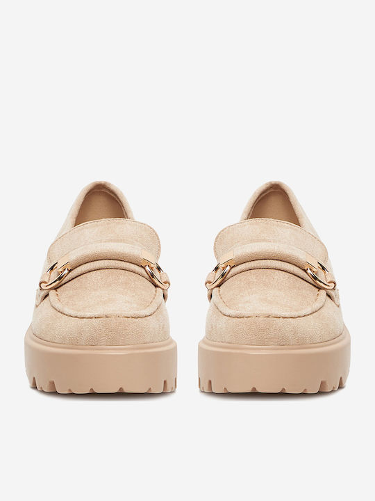 Дамски Loafers в Бежов Цвят