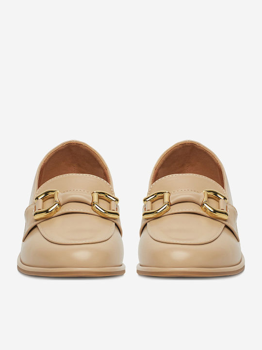 Damen Mokassins in Beige Farbe