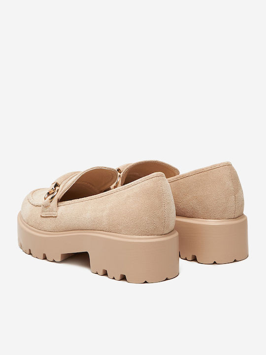 Дамски Loafers в Бежов Цвят
