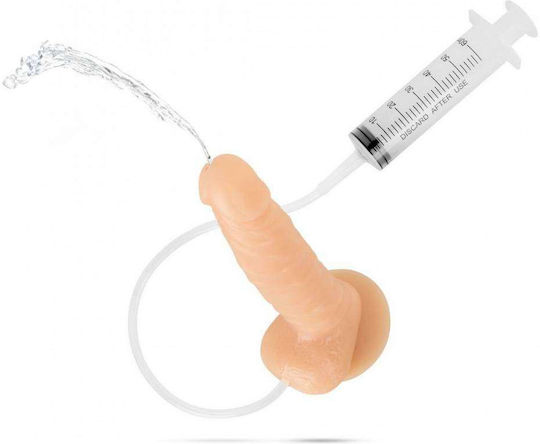 Easytoys Ρεαλιστικό Dildo με Βεντούζα και Δυνατότητα Εκσπερμάτωσης Flesh
