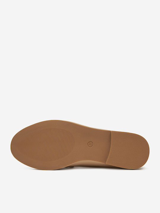 Damen Mokassins in Beige Farbe