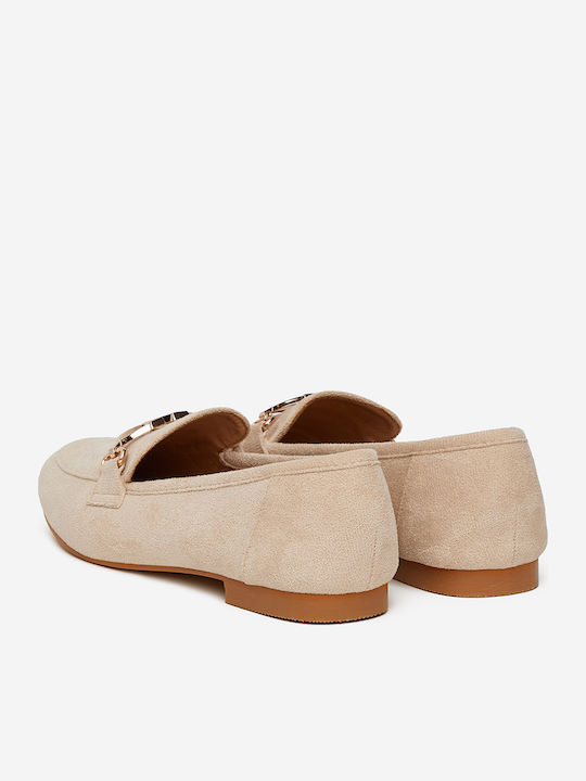 Damen Mokassins in Beige Farbe
