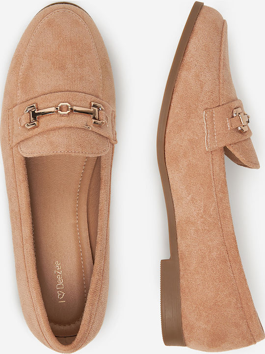 Damen Loafers in Beige Farbe