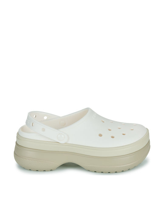 Crocs Classic Stacked Women's Clogs White