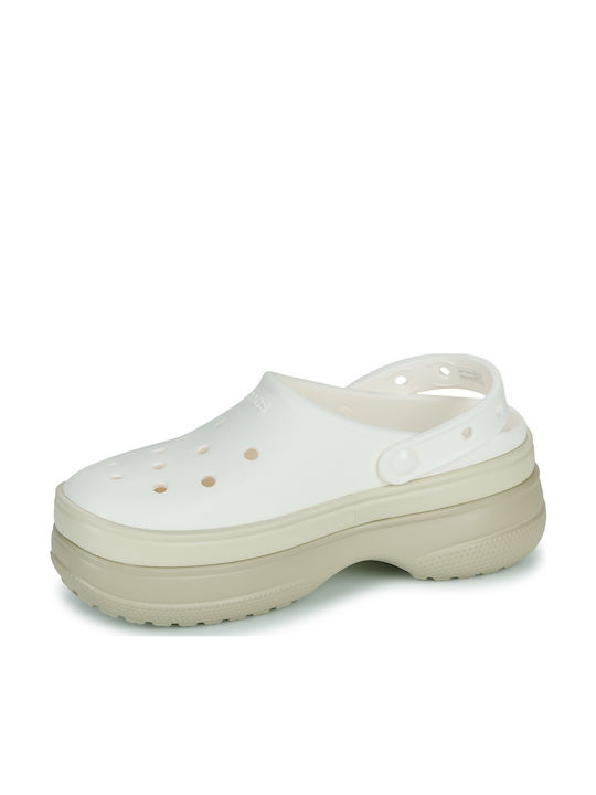 Crocs Classic Stacked Women's Clogs White