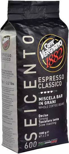 Caffe Vergnano 1882 Καφές Espresso Robusta Classico 600 σε Κόκκους 1kg