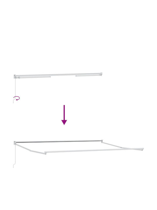 vidaXL Mehrfarbige Terrassen-Zelt 4.5x3m