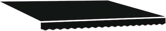 vidaXL Awning fabric Black 3x4m