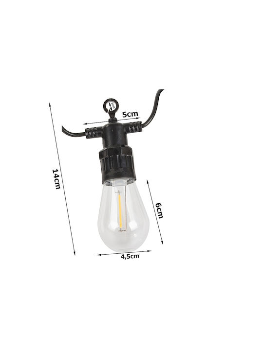 20 Lights LED 20m. Warm White type Rain 1pcs