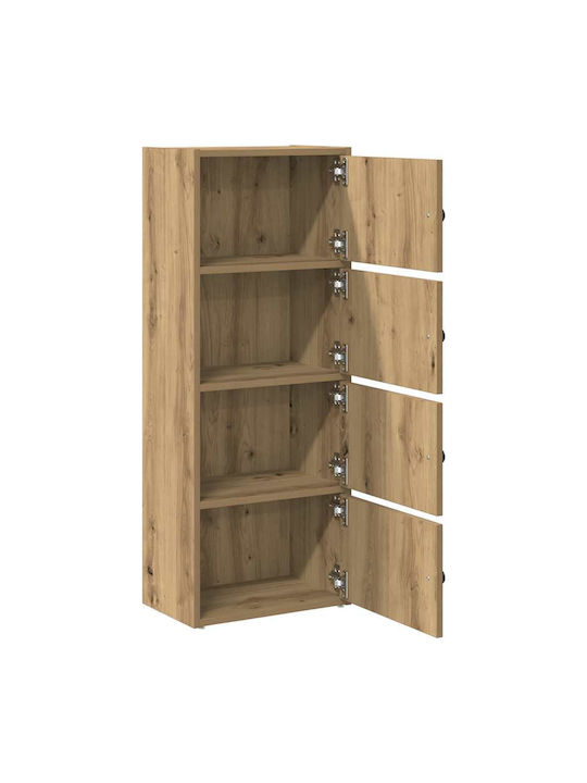 Living Room Display Cabinet Made of Particle Board Artisian Oak 40x24x102cm